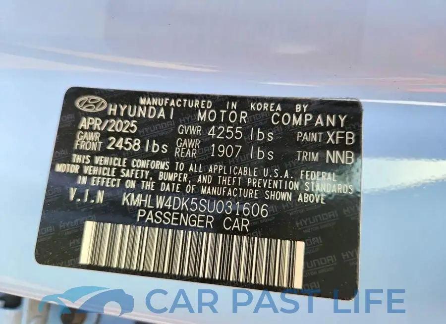 KMHLW4DK5SU031606# 13