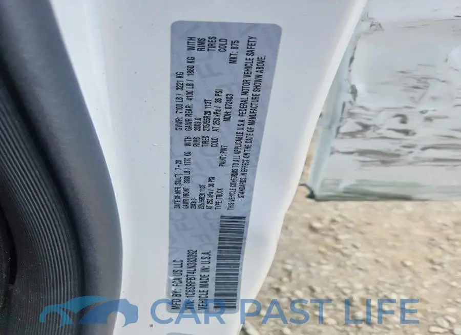 1C6SRFBT4LN383092# 12