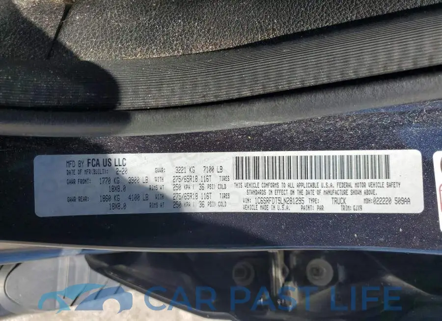1C6SRFDT5LN281295# 12