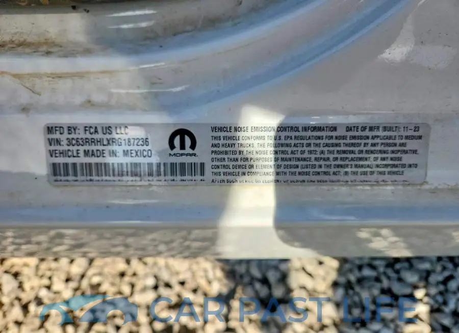 3C63RRHLXRG187236# 12
