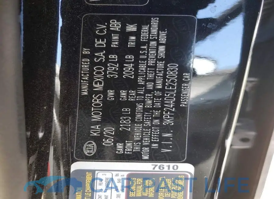 3KPF24AD5LE250830# 13