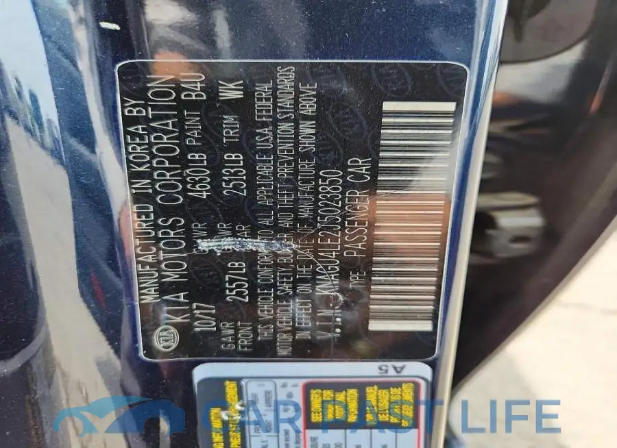 KNAGU4LE2J5023850# 12