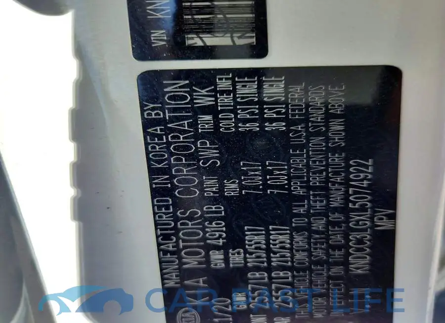 KNDCC3LGXL5074922# 13