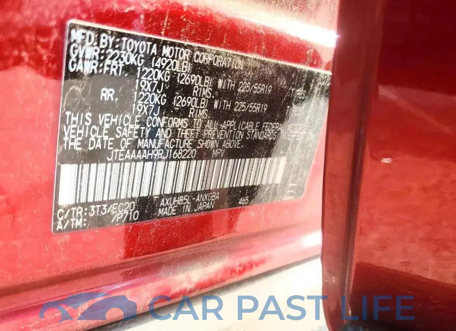 JTEAAAAH9RJ168220# 13