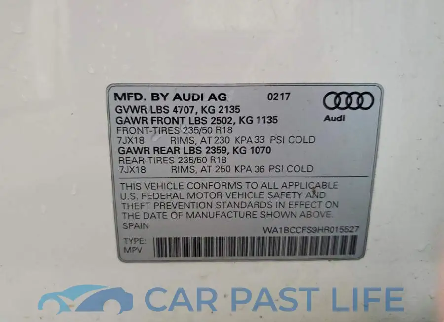 WA1BCCFS9HR015527# 14