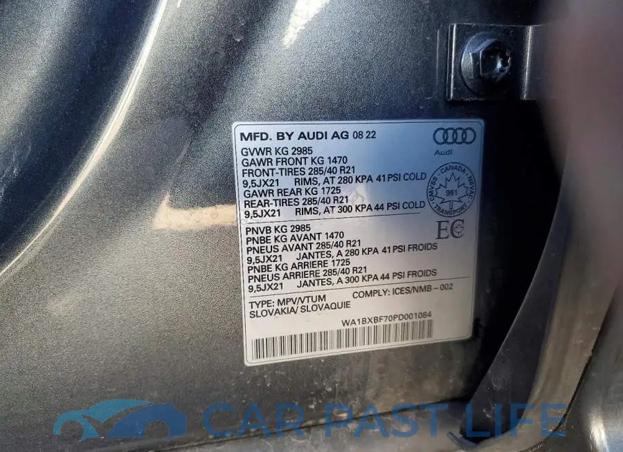 WA1BXBF70PD001084# 14