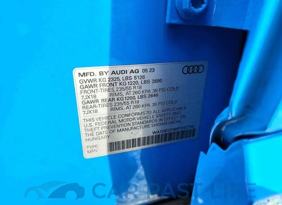 WA1DECF38P1137790# 13