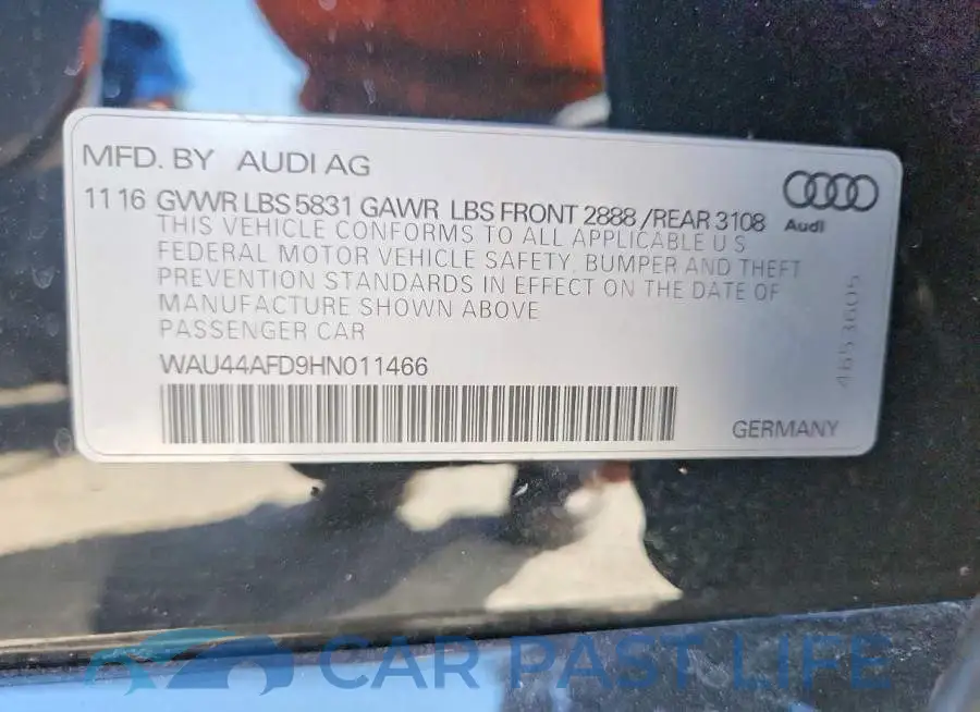 WAU44AFD9HN011466# 13