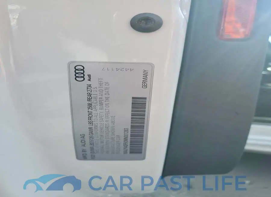 WAUYAGF50MN001263# 12