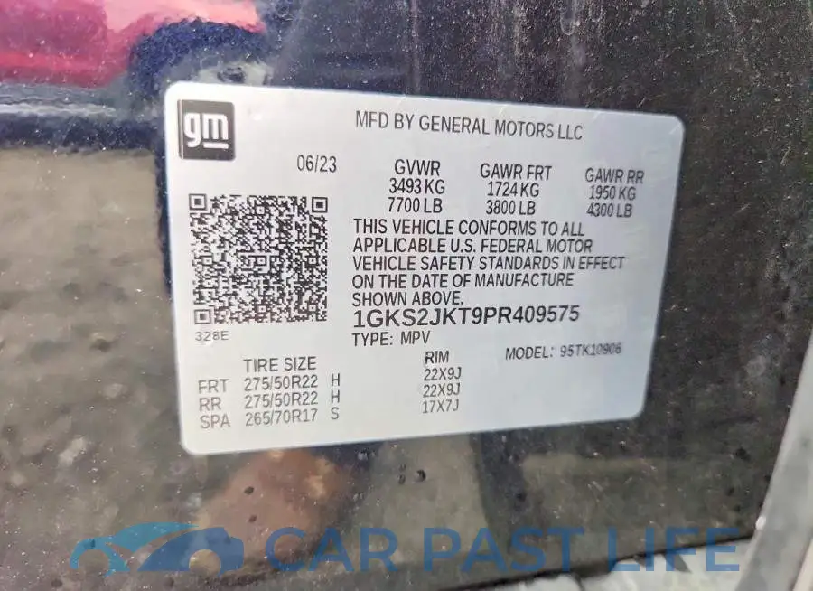 1GKS2JKT9PR409575# 13