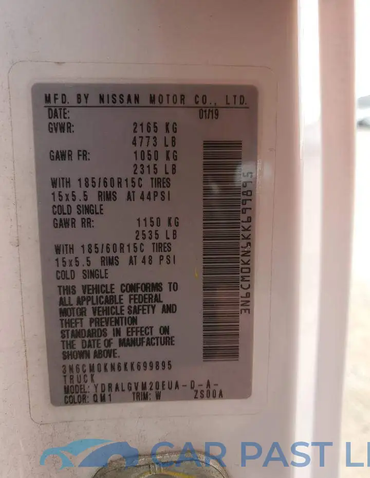 3N6CM0KN6KK699895# 13