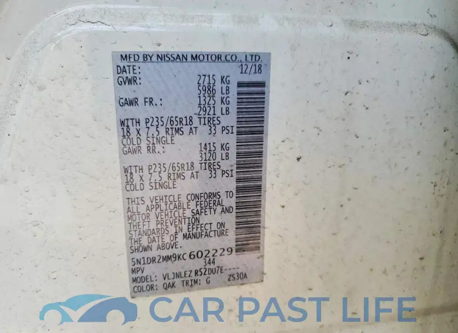 5N1DR2MM9KC602229# 13