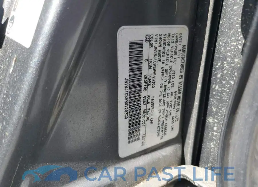 JN1BJ1CR5HW120300# 12
