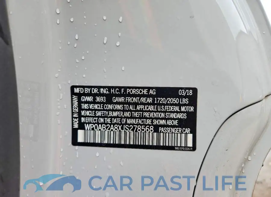WP0AB2A8XJS278568# 12