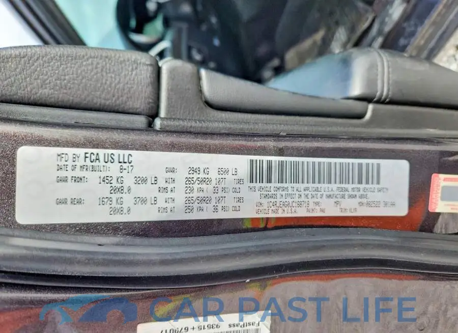 1C4RJEAG0JC168718# 12