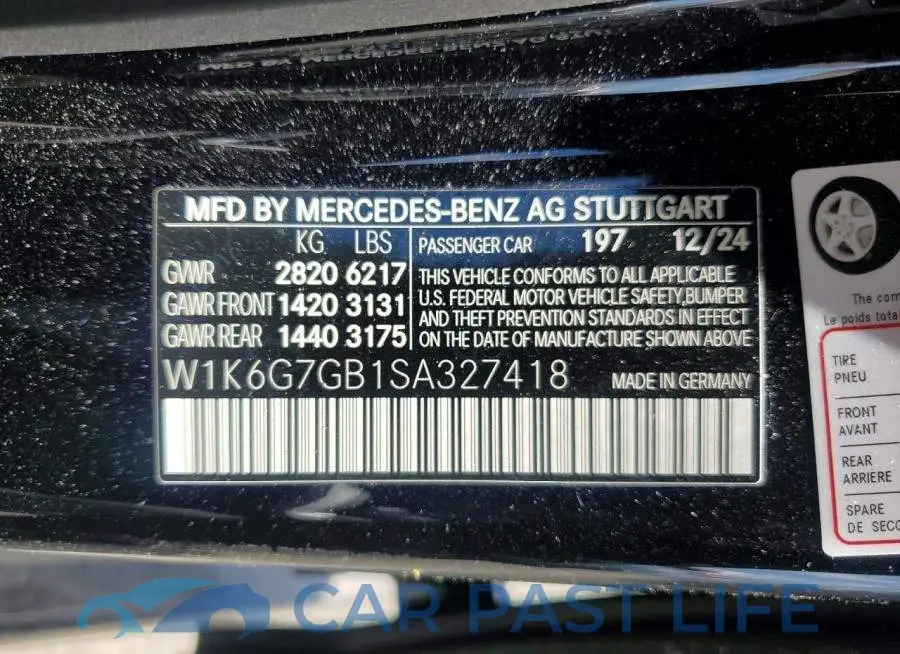 W1K6G7GB1SA327418# 12