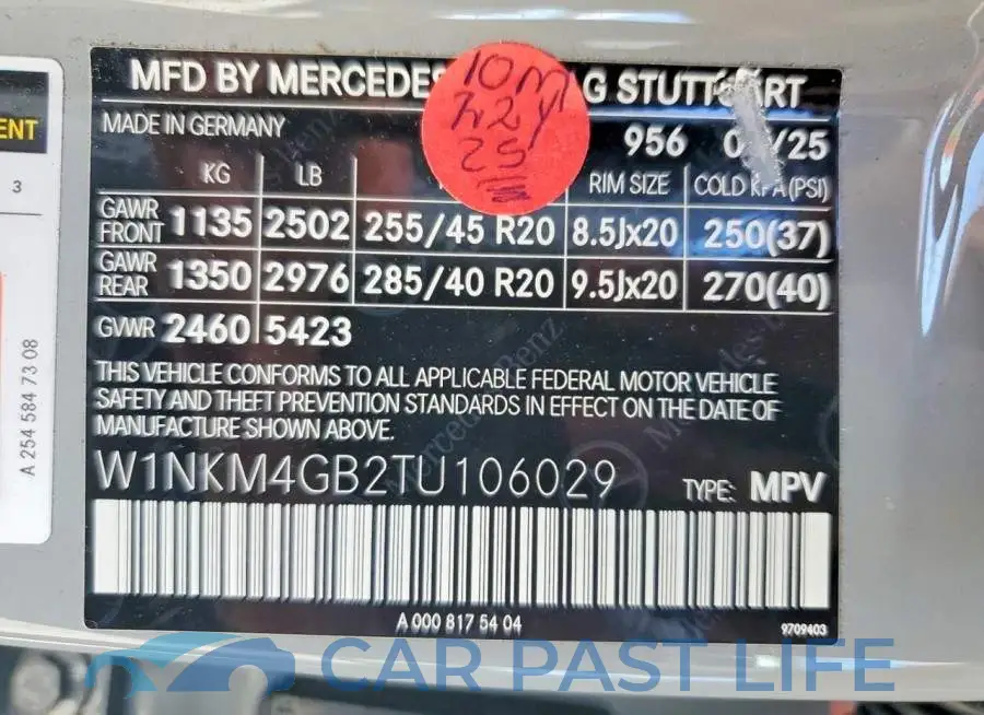 W1NKM4GB2TU106029# 13