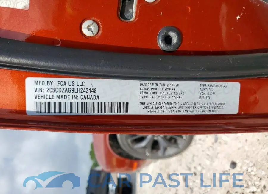 2C3CDZAG9LH243148# 13