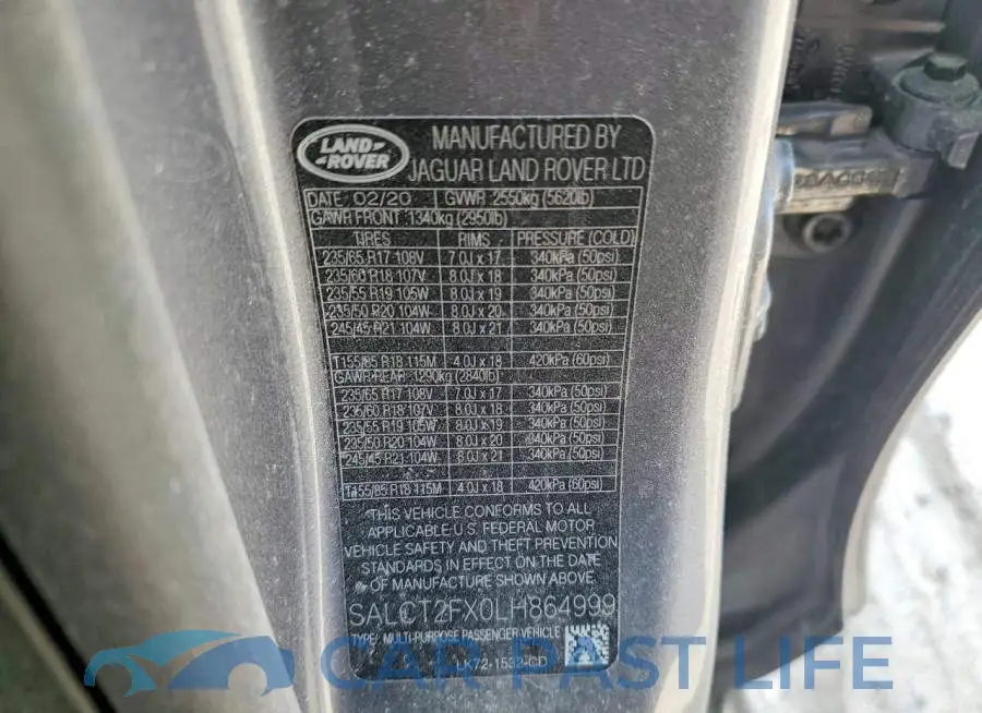SALCT2FX0LH864999# 13