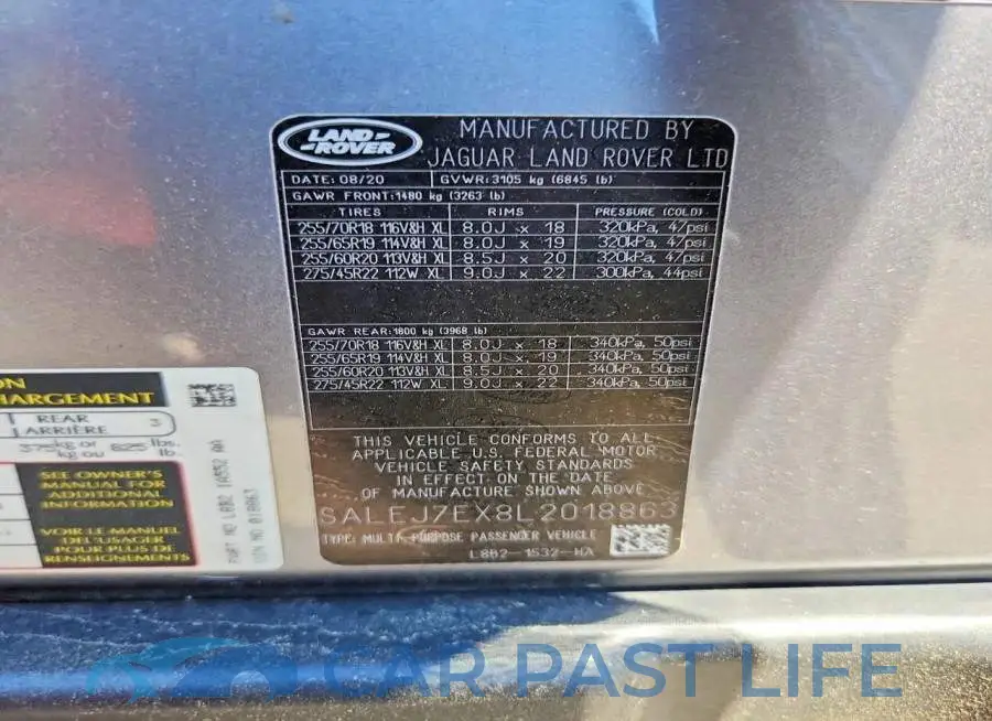 SALEJ7EX8L2018863# 14