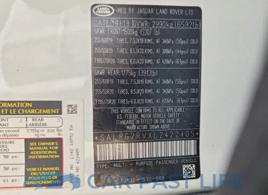 SALRG2RVXL2422405# 13