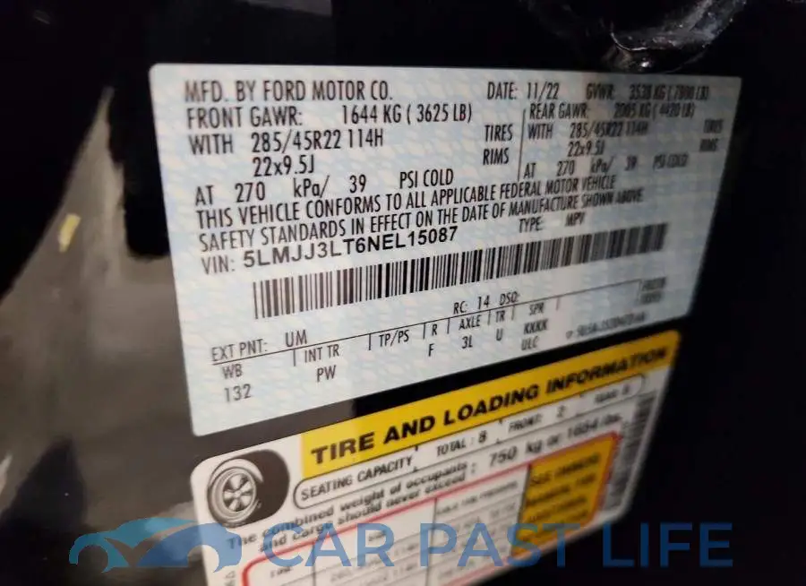 5LMJJ3LT6NEL15087# 13