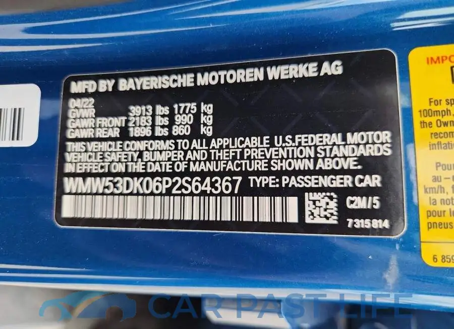 WMW53DK06P2S64367# 12