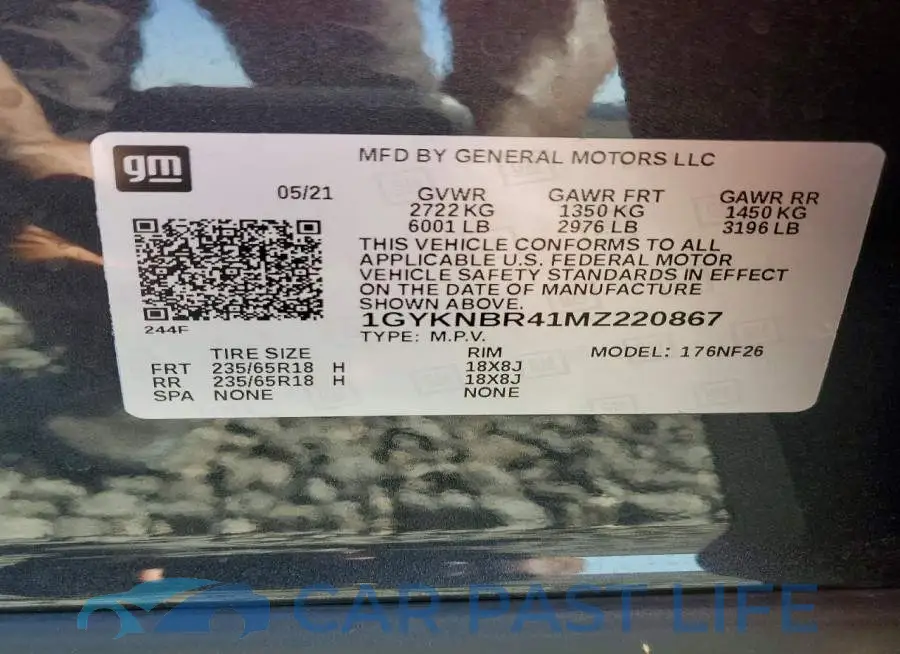 1GYKNBR41MZ220867# 13