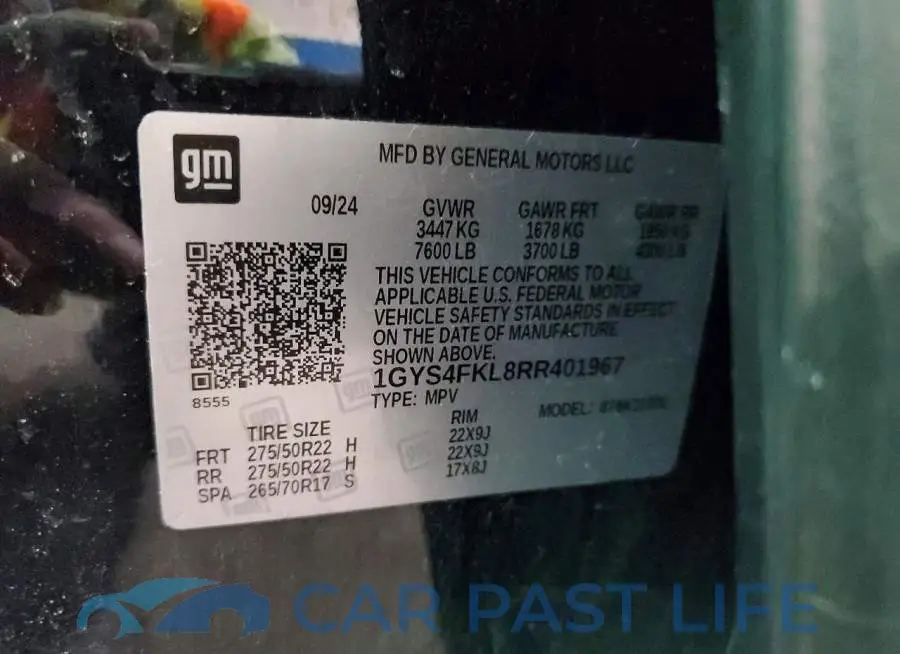 1GYS4FKL8RR401967# 13