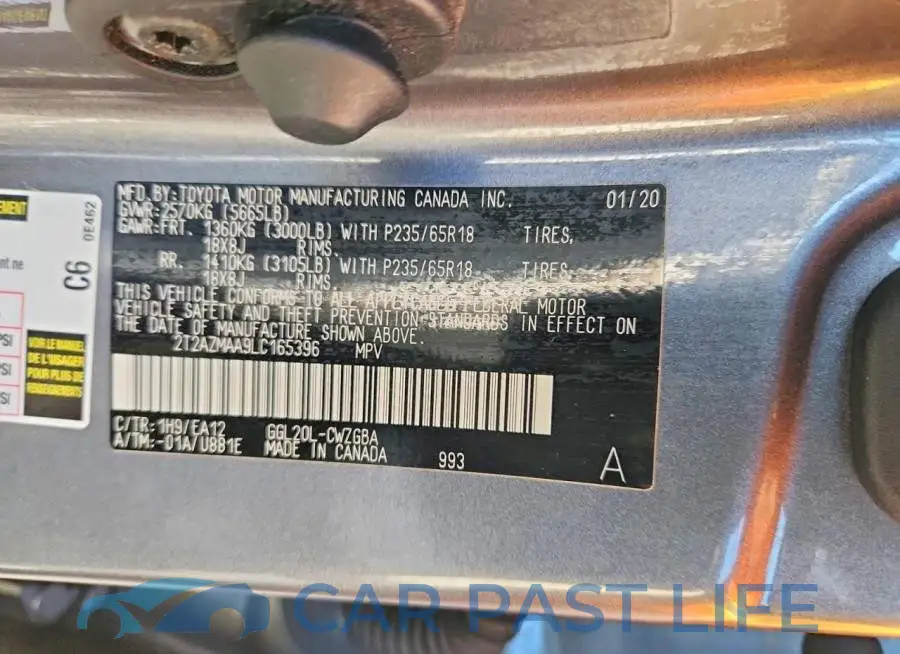 2T2AZMAA9LC165396# 13