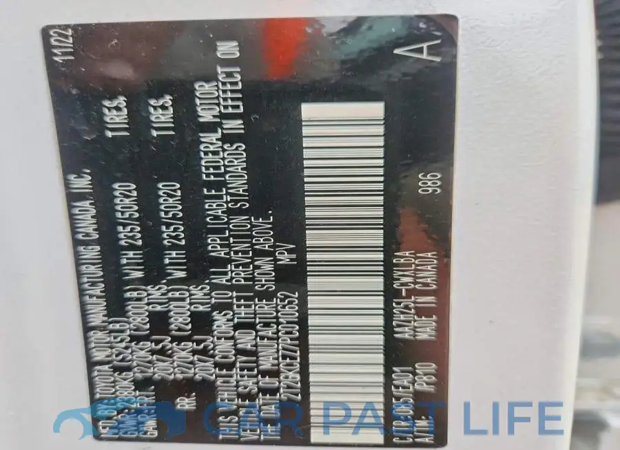 2T2GKCEZ7PC010652# 13