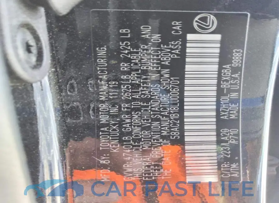 58AC21B18LU006701# 12