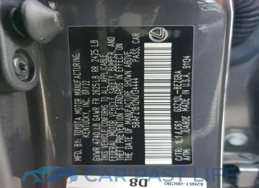 58AFZ1B12NU134444# 13