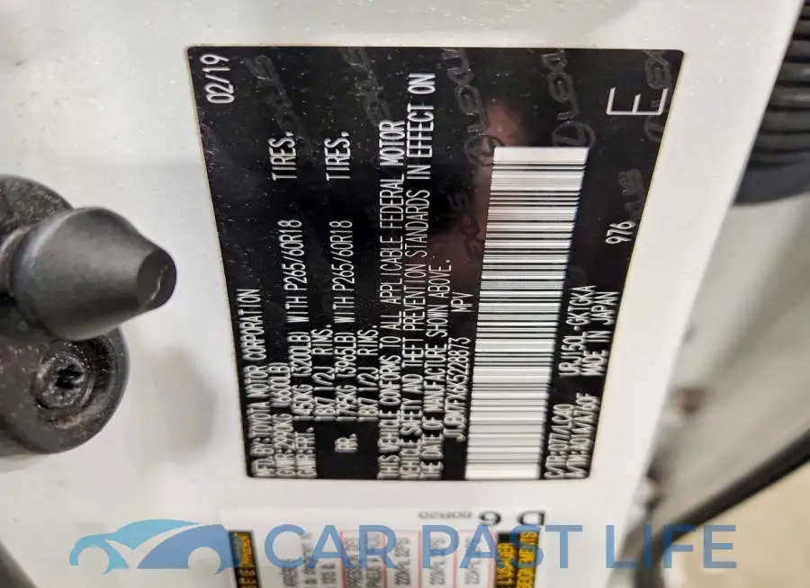 JTJBM7FX6K5228873# 13