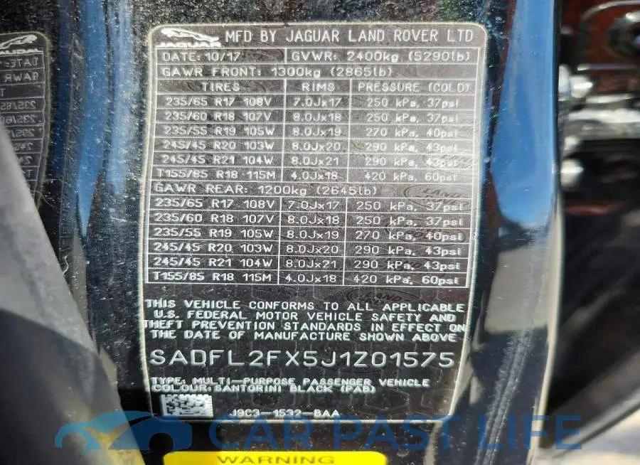 SADFL2FX5J1Z01575# 13