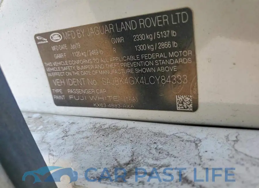 SAJBK4GX4LCY84333# 13
