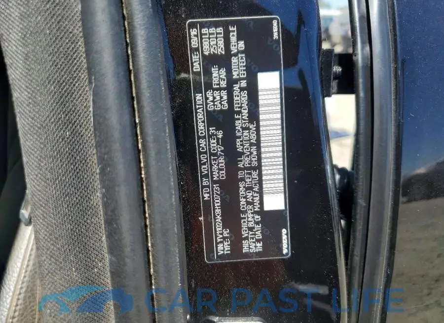 YV1102AK8H1007231# 12