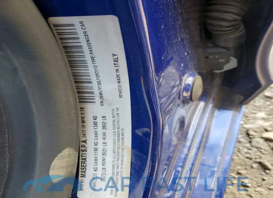 ZAM57YTAXJ1293112# 12