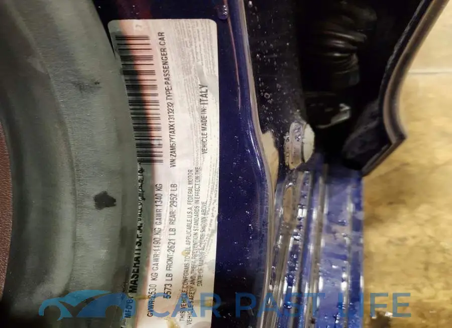 ZAM57YTAXK1313232# 12
