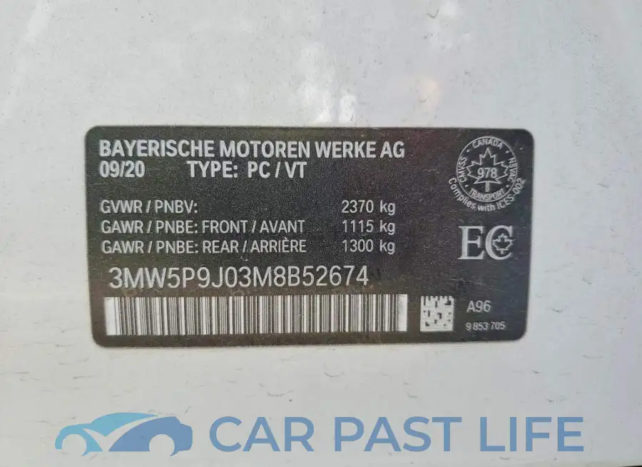 3MW5P9J03M8B52674# 13