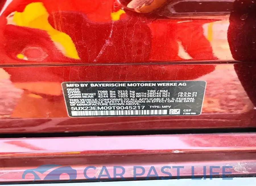5UX23EM09T9045217# 12