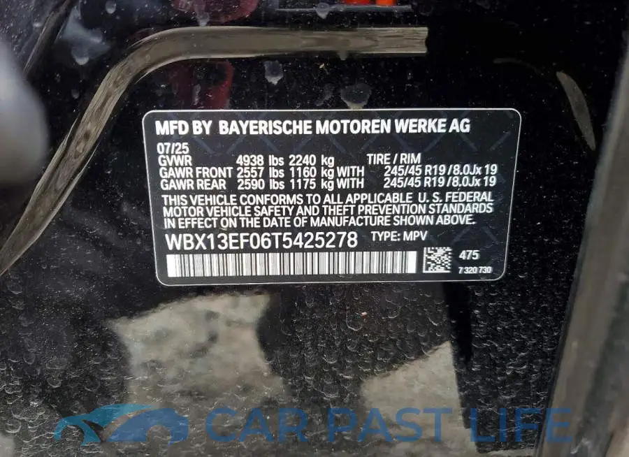 WBX13EF06T5425278# 12