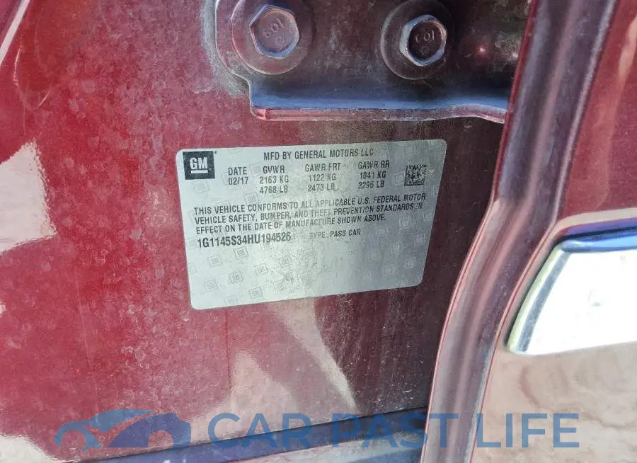 1G1145S34HU194526# 12
