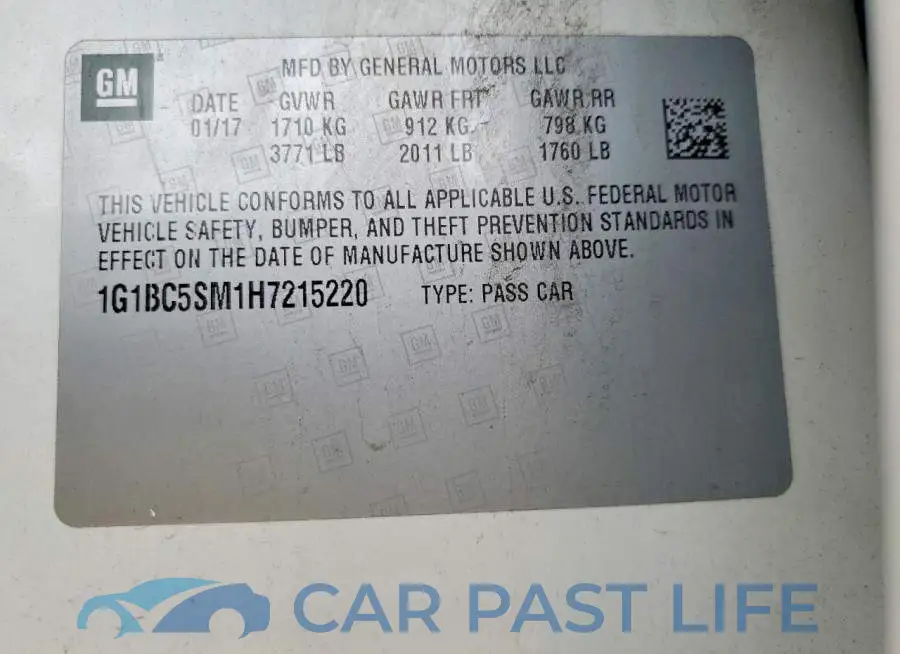 1G1BC5SM1H7215220# 13