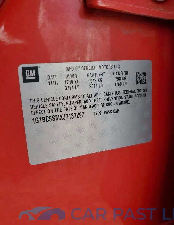 1G1BC5SMXJ7137297# 12