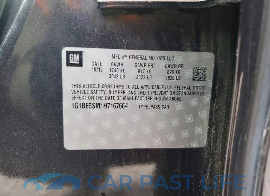 1G1BE5SM1H7167664# 12