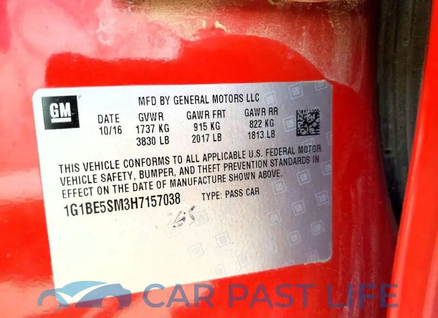 1G1BE5SM3H7157038# 13