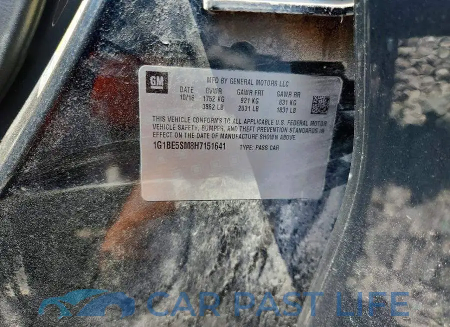1G1BE5SM8H7151641# 12