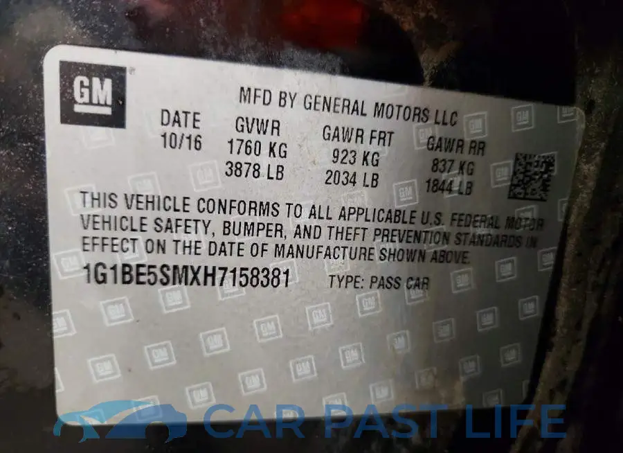 1G1BE5SMXH7158381# 12