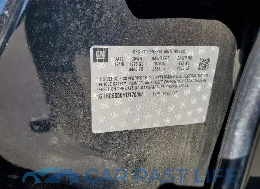 1G1RC6S50HU178885# 12